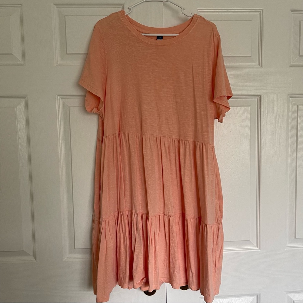 Old Navy Tiered Mini Swing T-Shirt Dress